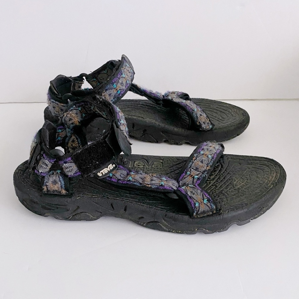 Teva Purple Geometric Velcro Waterproof Sandals